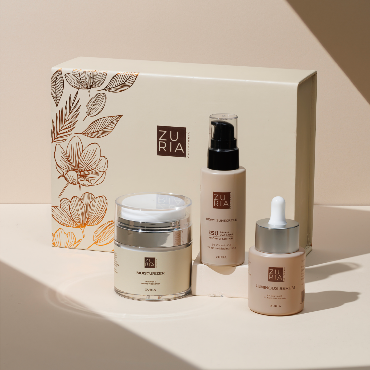 New Combo - Face Serum, Moisturiser & Sunscreen